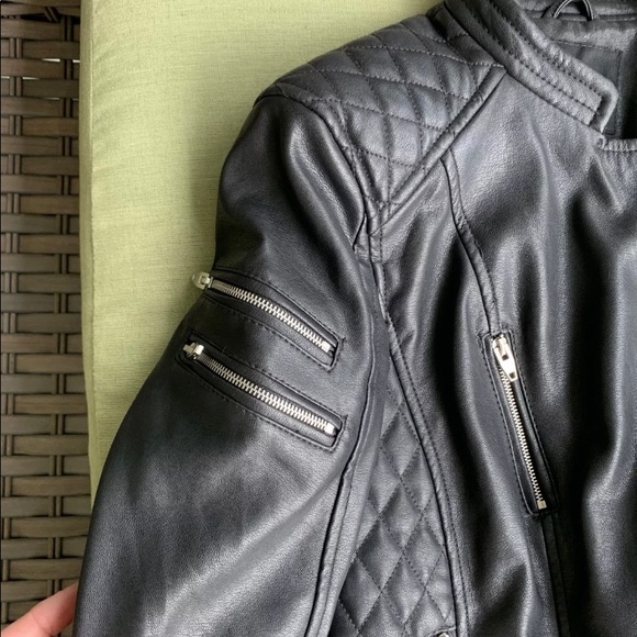 New Amisu Fox leather jacket size 4 - Picture 4 of 9